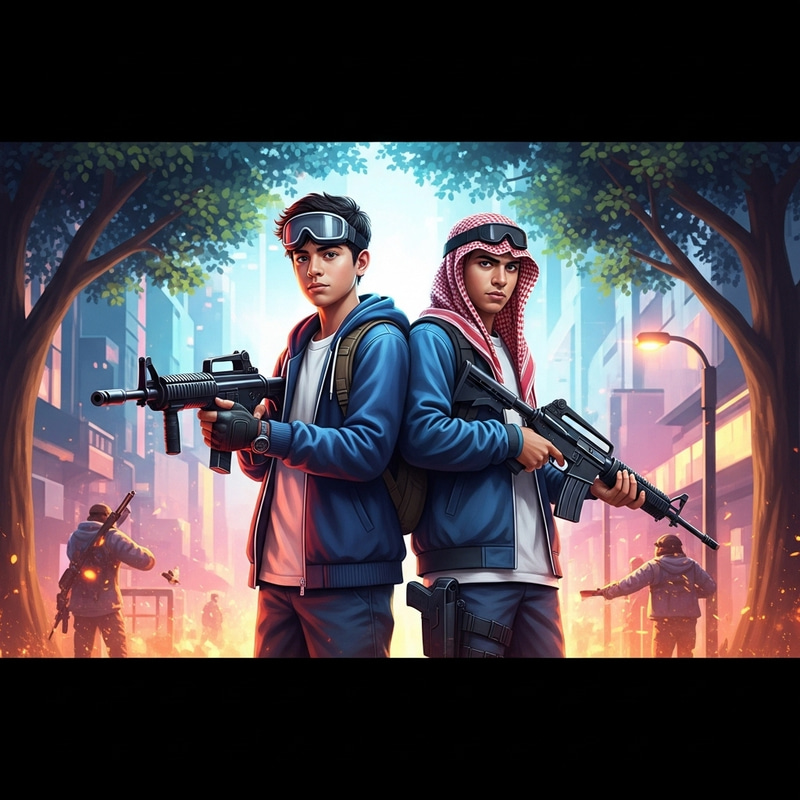 4K High-Definition First-Person Shooter Game-Inspired Image