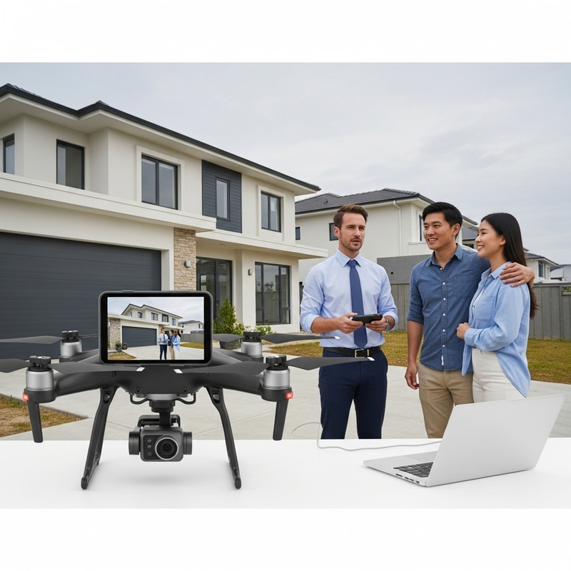 Drone Filming New Property | Villa Tour with Agent & Prospects Drone Filming New Property | Villa Tour with Agent & Prospects