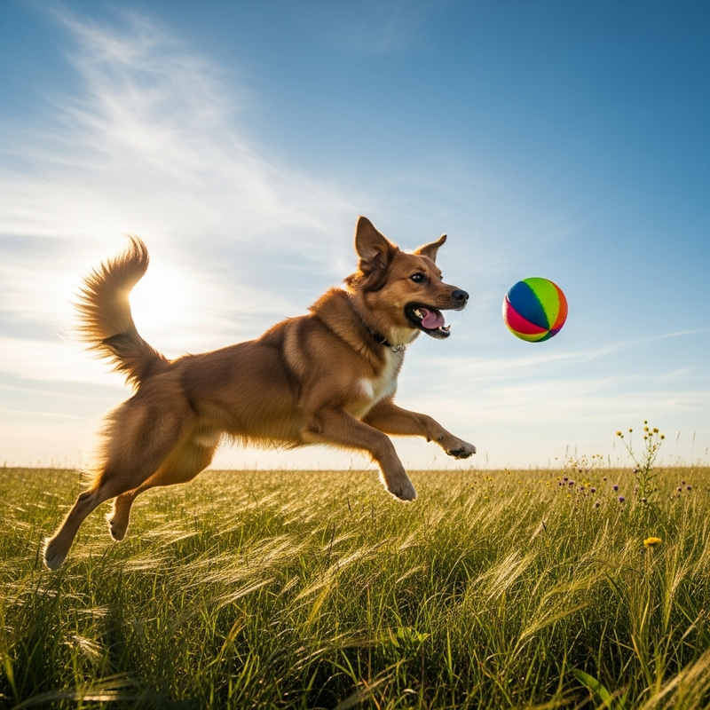 Playful Dog with Ball | Fun Pet Entertainment Playful Dog with Ball | Fun Pet Entertainment
