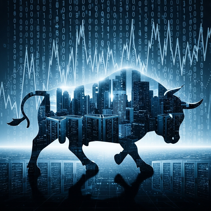 Digital Market Bull - Strength in IT Sector Visualization Digital Market Bull - Strength in IT Sector Visualization