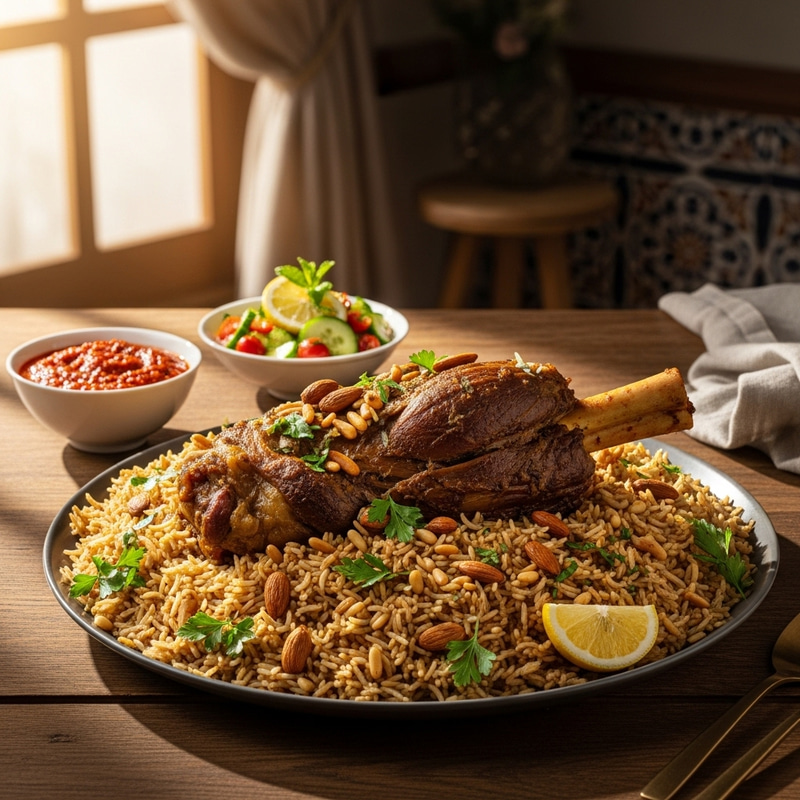 Delicious Main Course of Arabic Cuisine