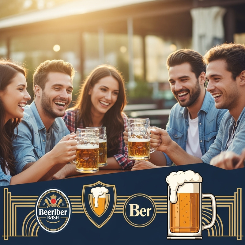 Sunny Days at the Beer Garden with Friends Sunny Days at the Beer Garden with Friends