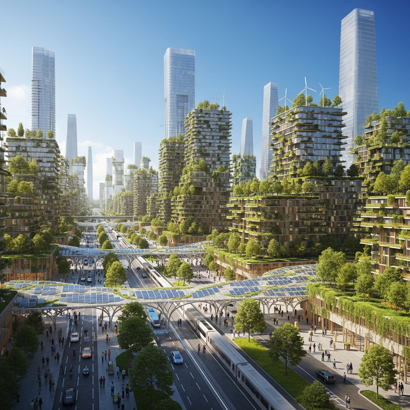 Futuristic Eco-Friendly City: Clean & Developed Futuristic Eco-Friendly City: Clean & Developed