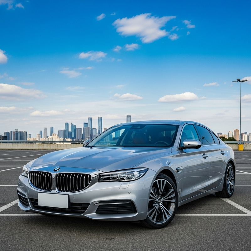 Stunning Modern Car in Vibrant Cityscape Stunning Modern Car in Vibrant Cityscape