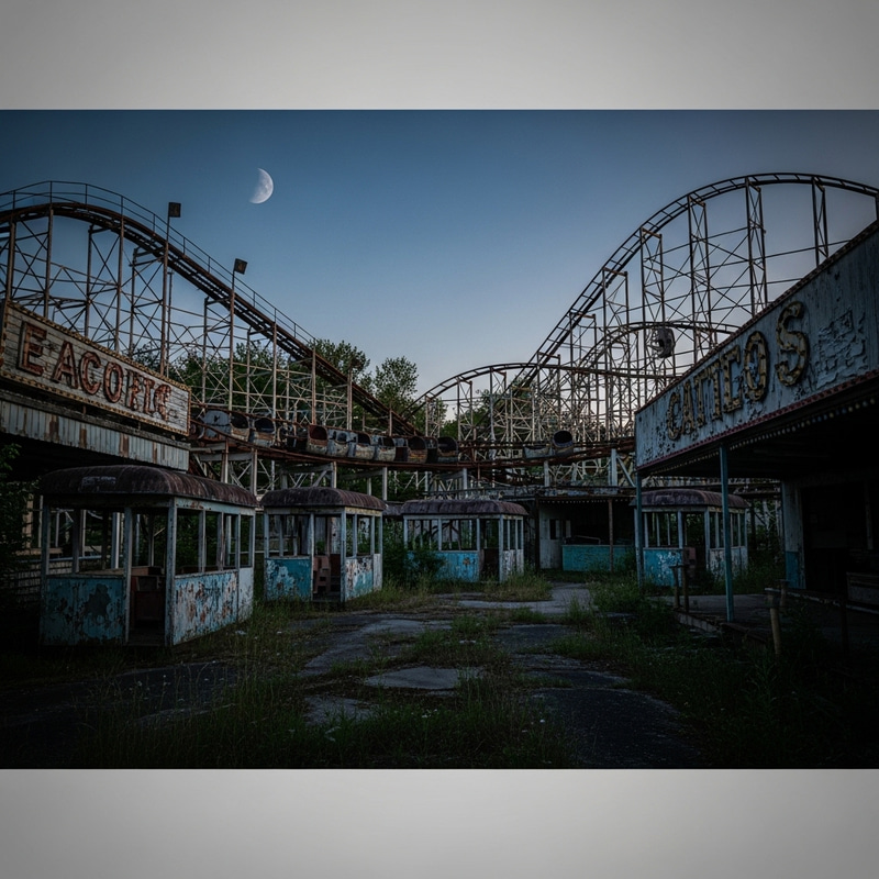 Dark and Eerie Abandoned Amusement Park Dark and Eerie Abandoned Amusement Park