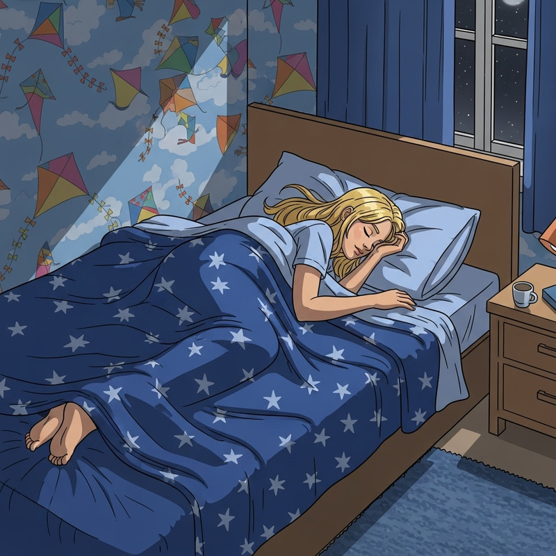 Peaceful Sleep of a 25-Year-Old Woman