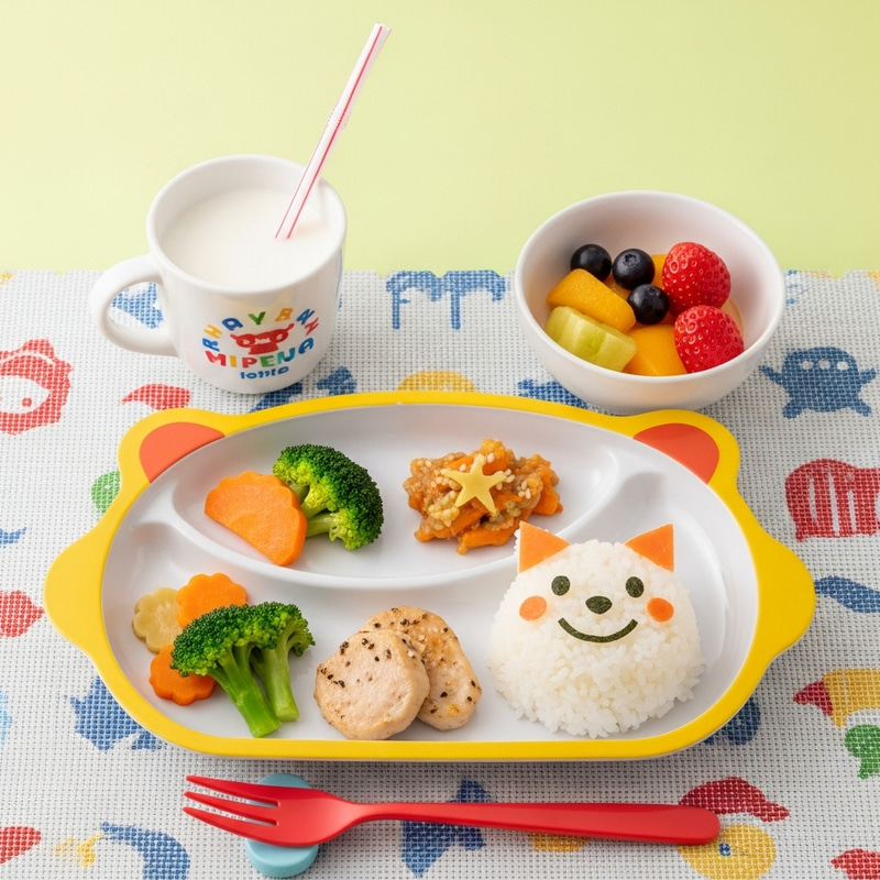 Whimsical Kids Meal: Fun Animal Plate with Nutritious Food Whimsical Kids Meal: Fun Animal Plate with Nutritious Food