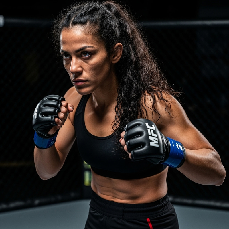 Photo Realistic Portrait of Polyana Viana, Brazilian Martial Artist Photo Realistic Portrait of Polyana Viana, Brazilian Martial Artist