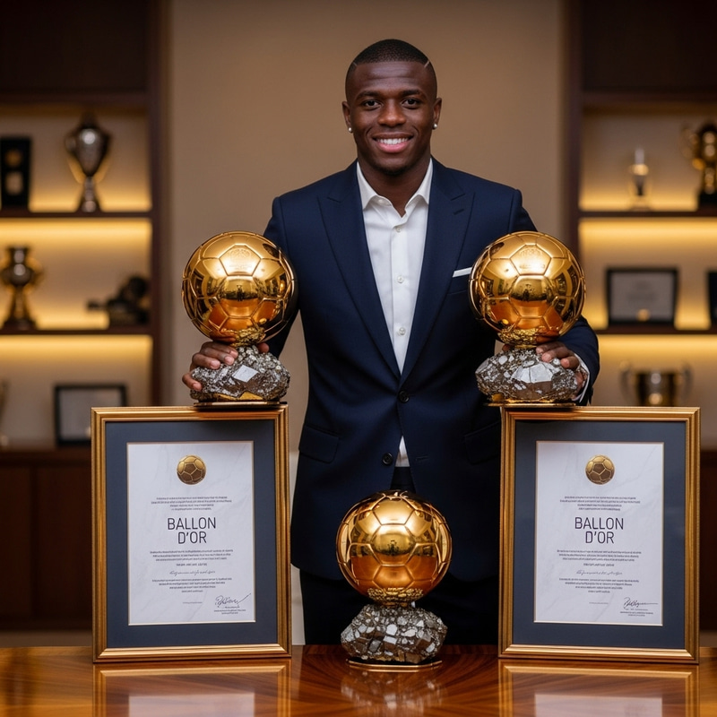 Mbappe Wins 2 Ballon D'or Trophies | African Soccer Star Mbappe Wins 2 Ballon D'or Trophies | African Soccer Star