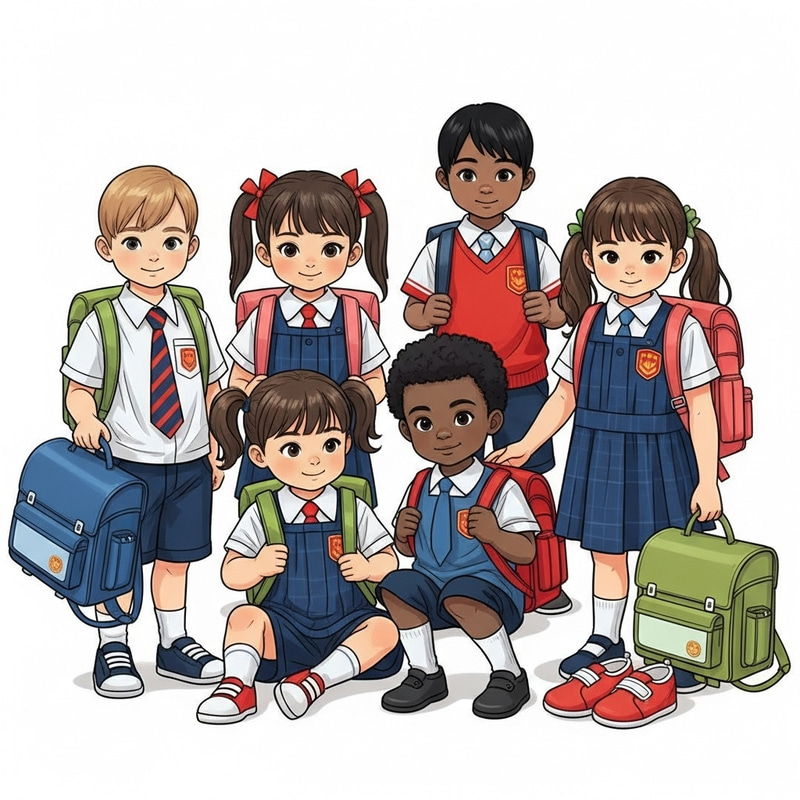 Cute School Uniforms & P.E. for Pre-School Students - Inclusivity & Diversity Cute School Uniforms & P.E. for Pre-School Students - Inclusivity & Diversity