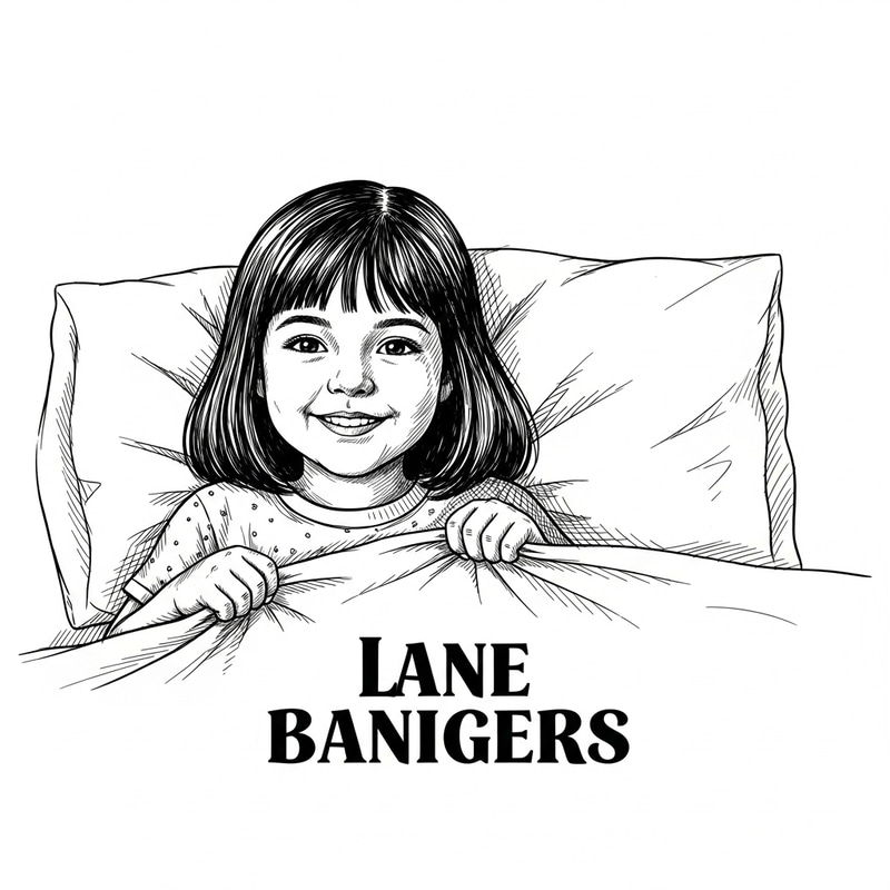 Vintage Black and White Coloring Page of a Girl