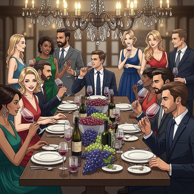 Elegant Wine Tasting Event: European Winery Style Elegant Wine Tasting Event: European Winery Style