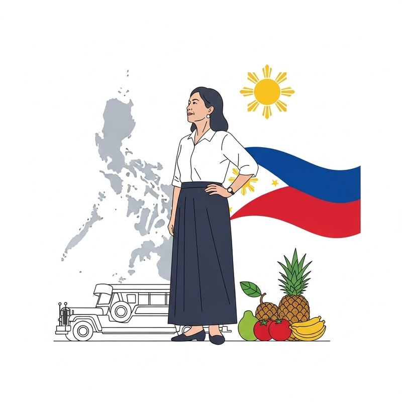Proud Filipina Citizen | Minimalist Design for Philippines Pride Proud Filipina Citizen | Minimalist Design for Philippines Pride
