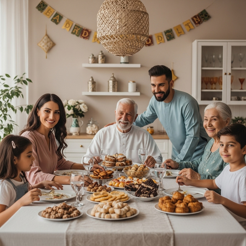 Joyful Eid al-Fitr Family Celebration Joyful Eid al-Fitr Family Celebration