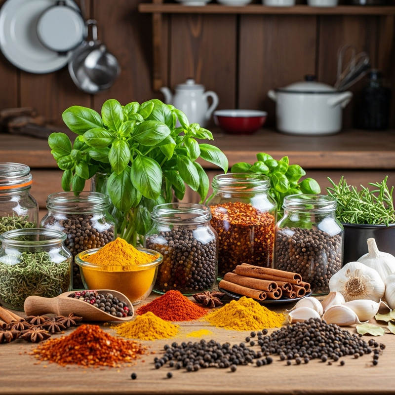 Vibrant Spices and Herbs for Your Kitchen Vibrant Spices and Herbs for Your Kitchen