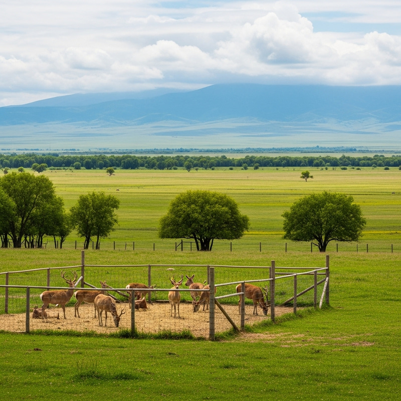 Captivating Serene Landscape and Wildlife Harmony Captivating Serene Landscape and Wildlife Harmony