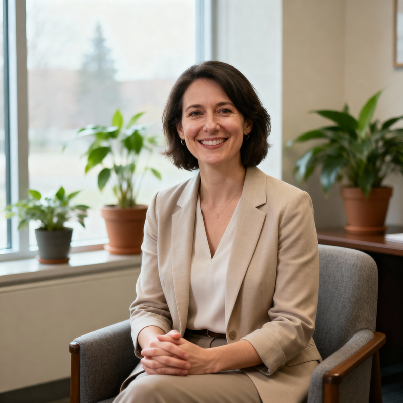 Warm Canadian Therapist Headshot Warm Canadian Therapist Headshot