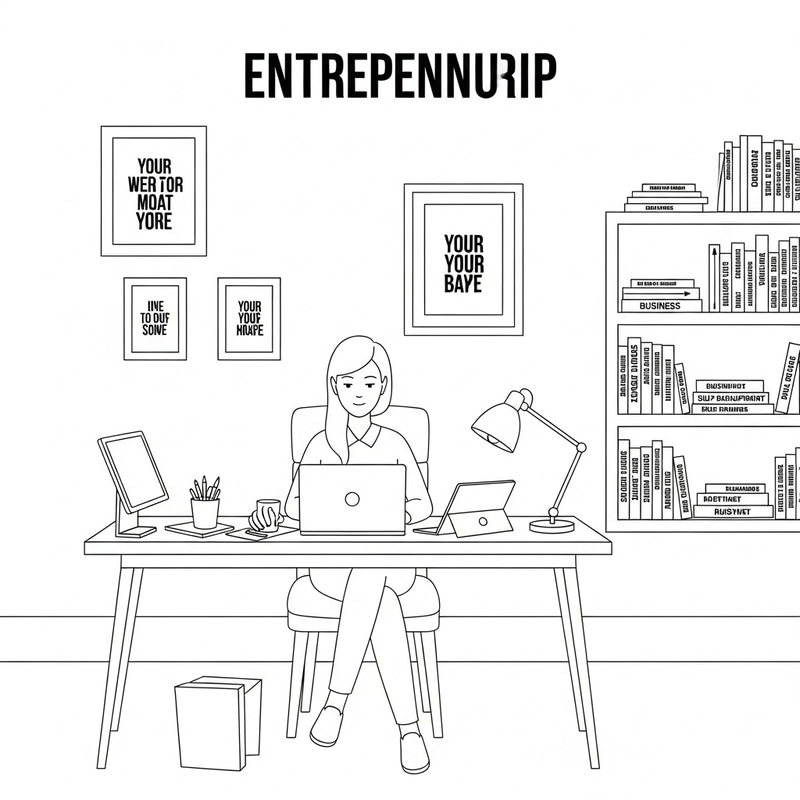 Minimalist Home Office: Inspiring Entrepreneurial Workspace