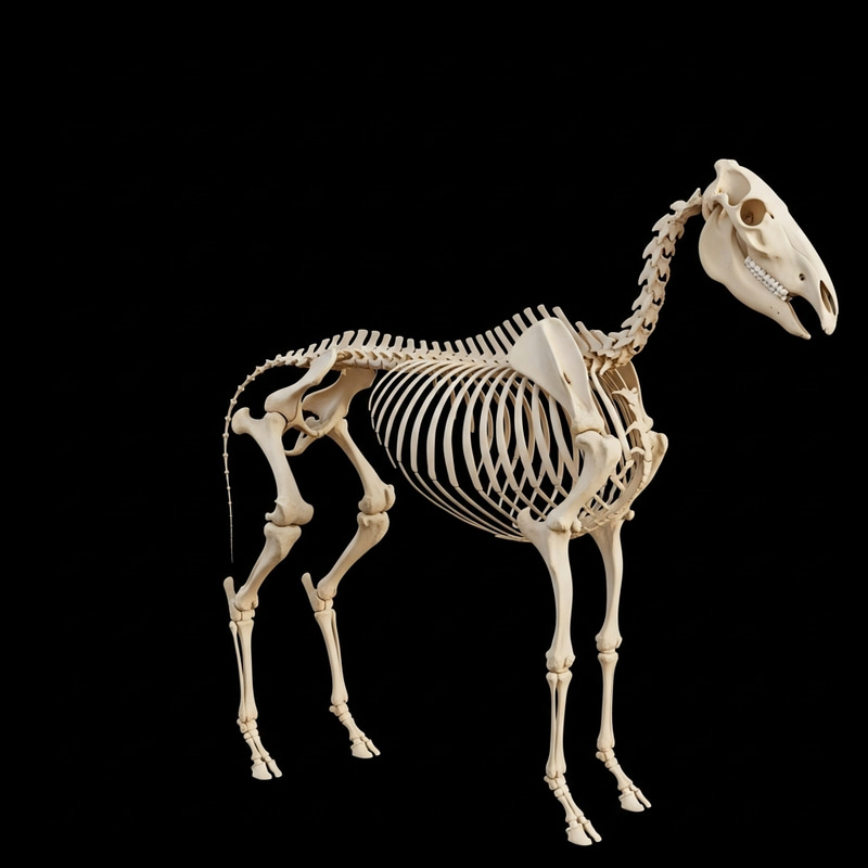 3D Equine Skeletal System - Detailed Horse Anatomy 3D Equine Skeletal System - Detailed Horse Anatomy