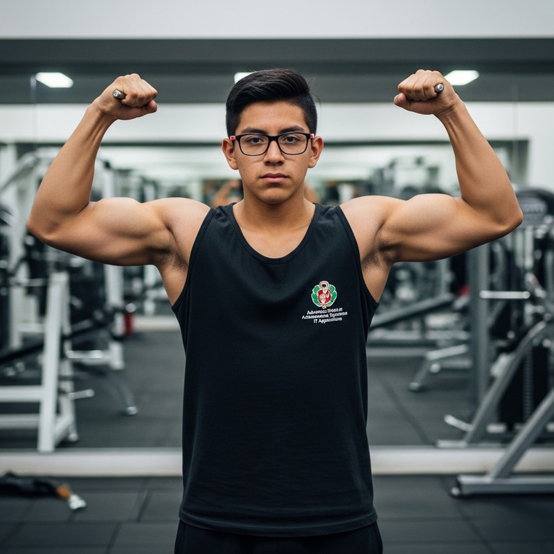 Peruvian Adolescent Studying ASIR | Gym Enthusiast with Glasses