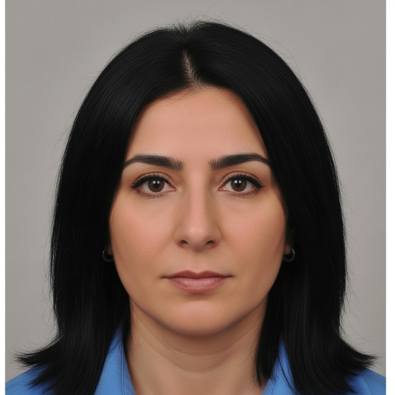 Professional Passport Photo of a Middle-Eastern Woman Professional Passport Photo of a Middle-Eastern Woman