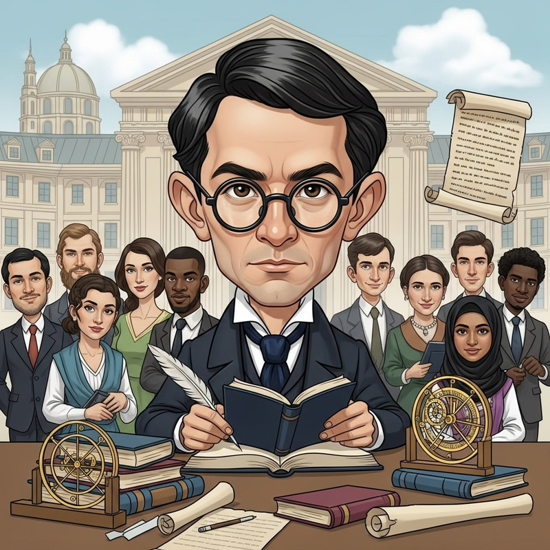 19th Century Caricature of Diligent Scholar at UST 19th Century Caricature of Diligent Scholar at UST