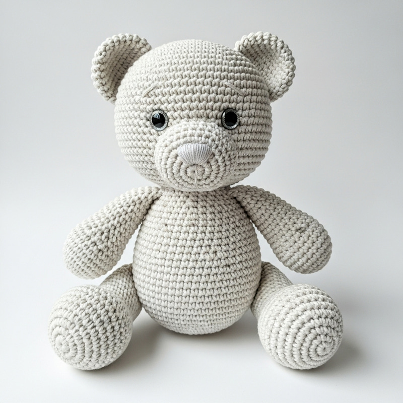 Soft Crocheted Bear | Handmade Slip Stitch Design