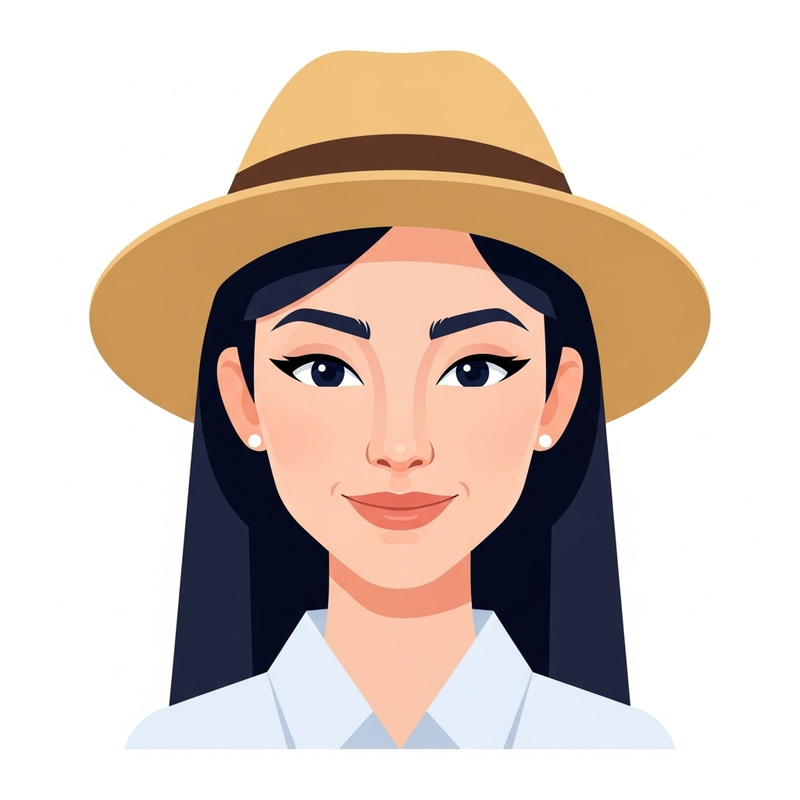 Stylish Woman Avatar with Elegant Features for Social Profiles
