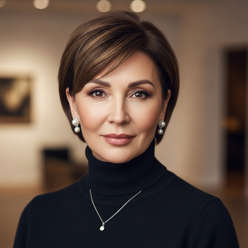 Chic Pixie Haircut for Mature Mongolian Women Chic Pixie Haircut for Mature Mongolian Women