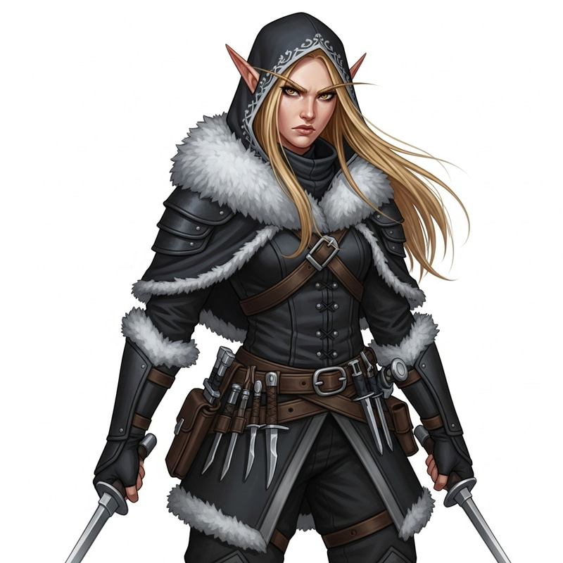 Half-Elf Rogue - Disciplined Character from the North Half-Elf Rogue - Disciplined Character from the North