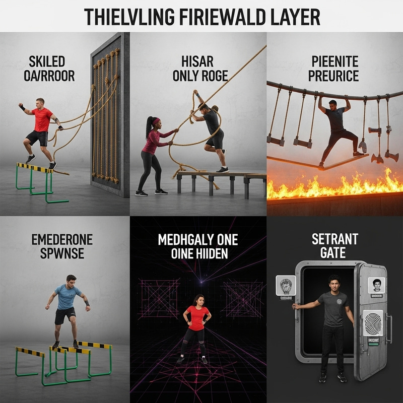 Thrilling Obstacle Course: Ninja Warrior Firewall Challenge
