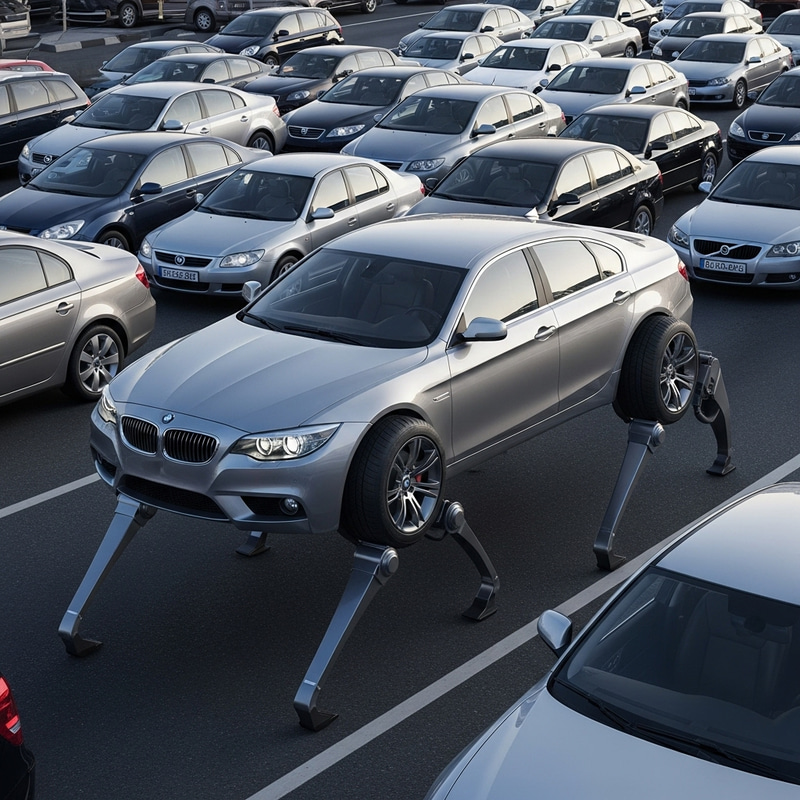 Innovative Car with Leg Feature for Traffic Jams