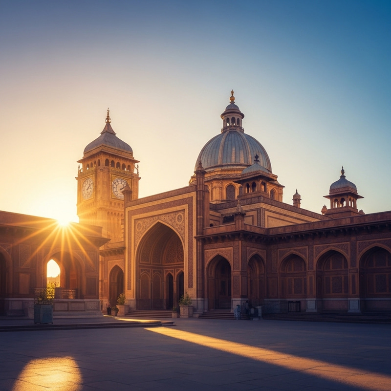 Iconic Landmark Bathed in Afternoon Sun | Vibrant & Grand Iconic Landmark Bathed in Afternoon Sun | Vibrant & Grand
