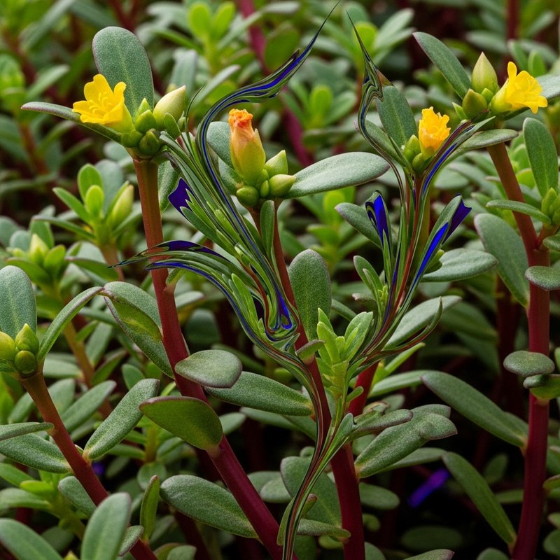 Abstract Purslane Image | Unique Succulent Features Abstract Purslane Image | Unique Succulent Features