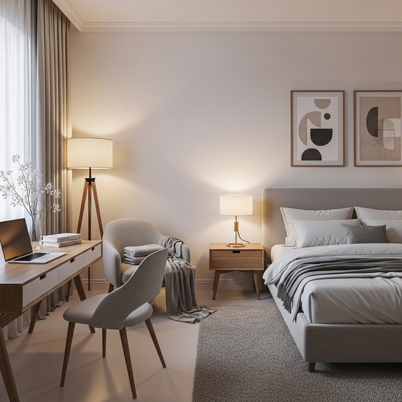 Stunning 5x5 Meter Bedroom Design in Minimalist Style Stunning 5x5 Meter Bedroom Design in Minimalist Style