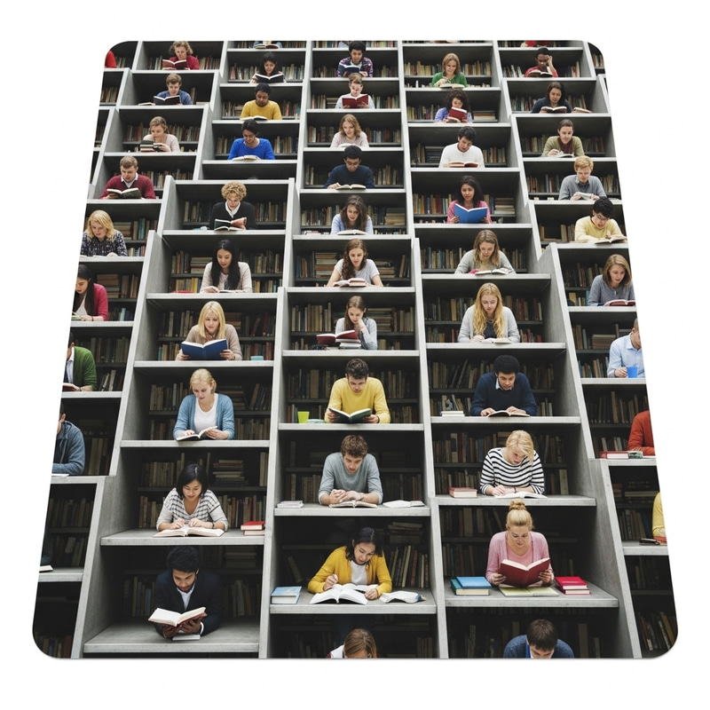 Student Hive on Card Sheet | Multicultural Study Scene Student Hive on Card Sheet | Multicultural Study Scene