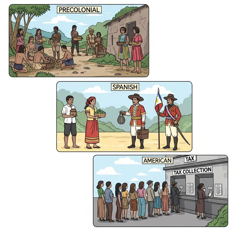 Taxation Systems in Precolonial, Spanish, and American Eras in the Philippines Taxation Systems in Precolonial, Spanish, and American Eras in the Philippines