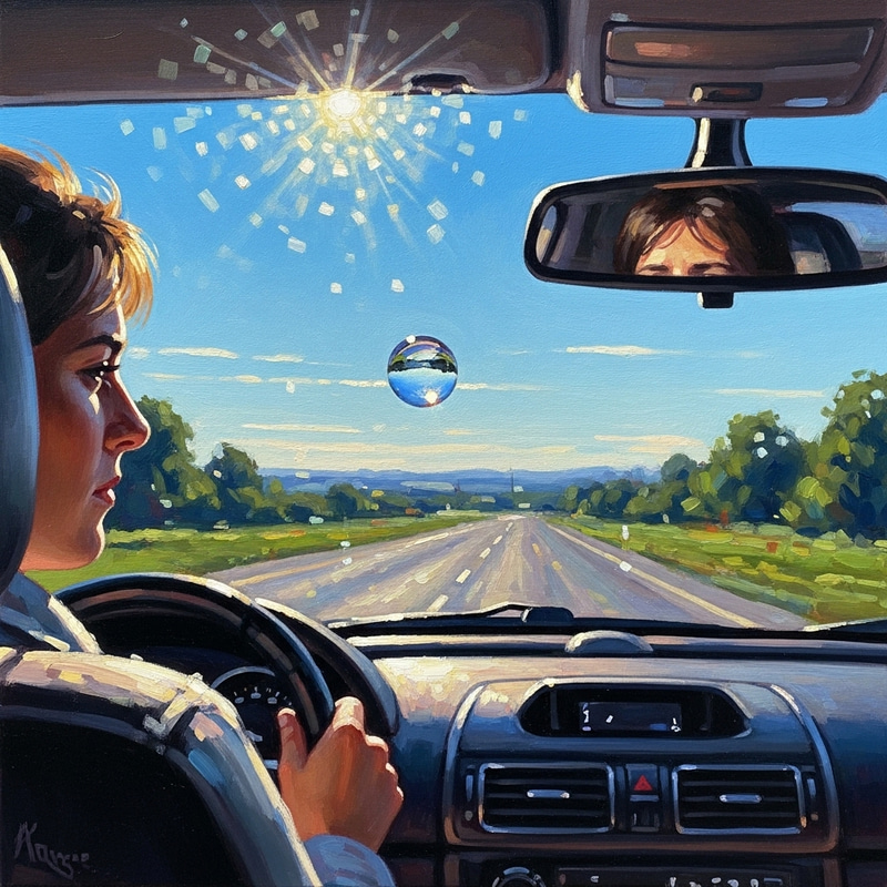 Curious Drive: Contemplating 'Weather Balloon' Spot on Windshield Curious Drive: Contemplating 'Weather Balloon' Spot on Windshield