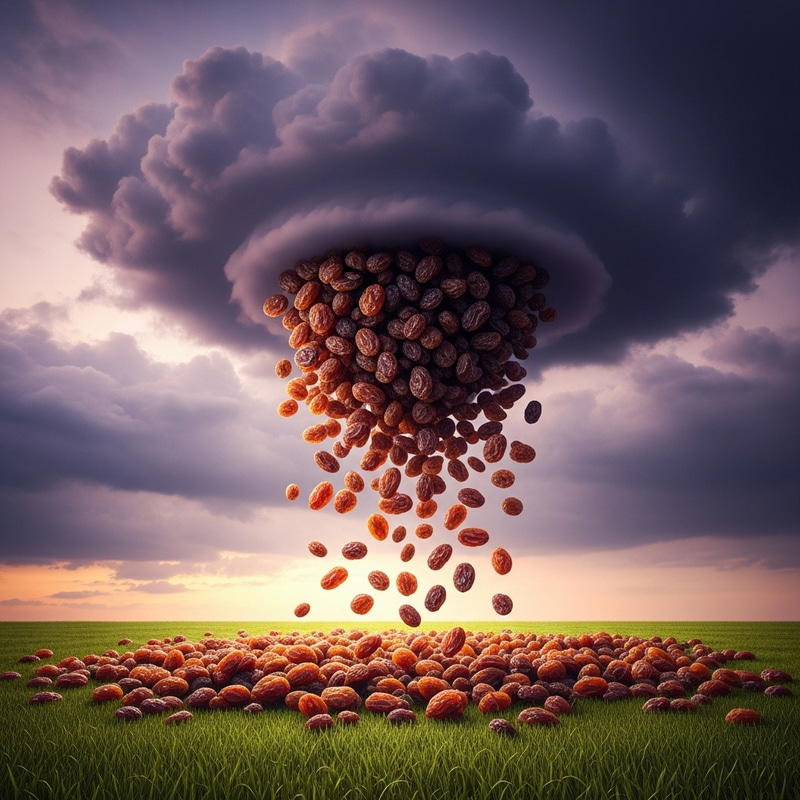 Rain of Raisins: A Surreal Weather Phenomenon Rain of Raisins: A Surreal Weather Phenomenon