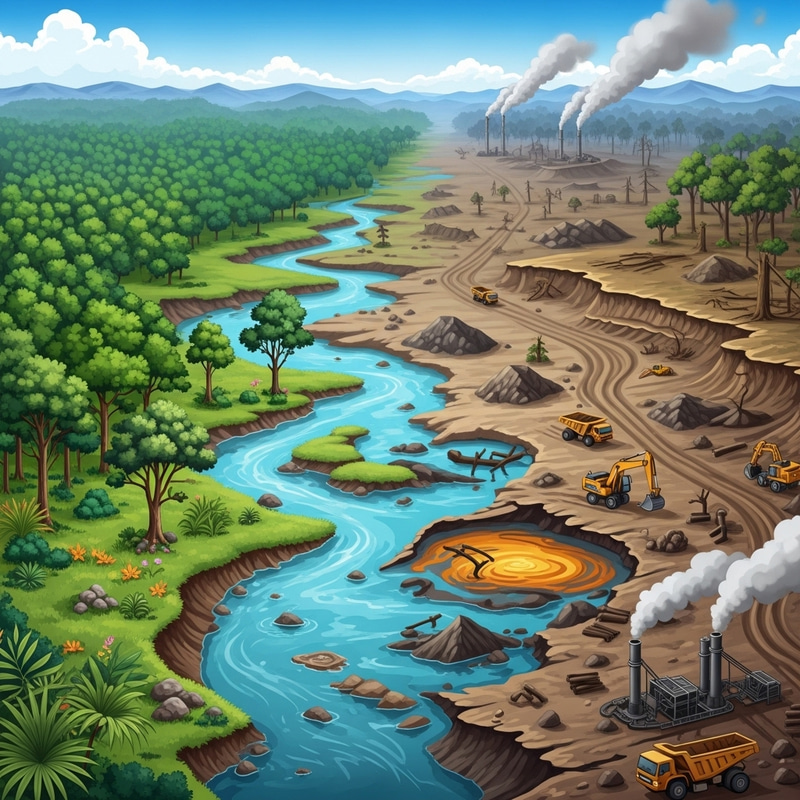 Impact of Illegal Mining on Environment | Devastating Consequences Impact of Illegal Mining on Environment | Devastating Consequences