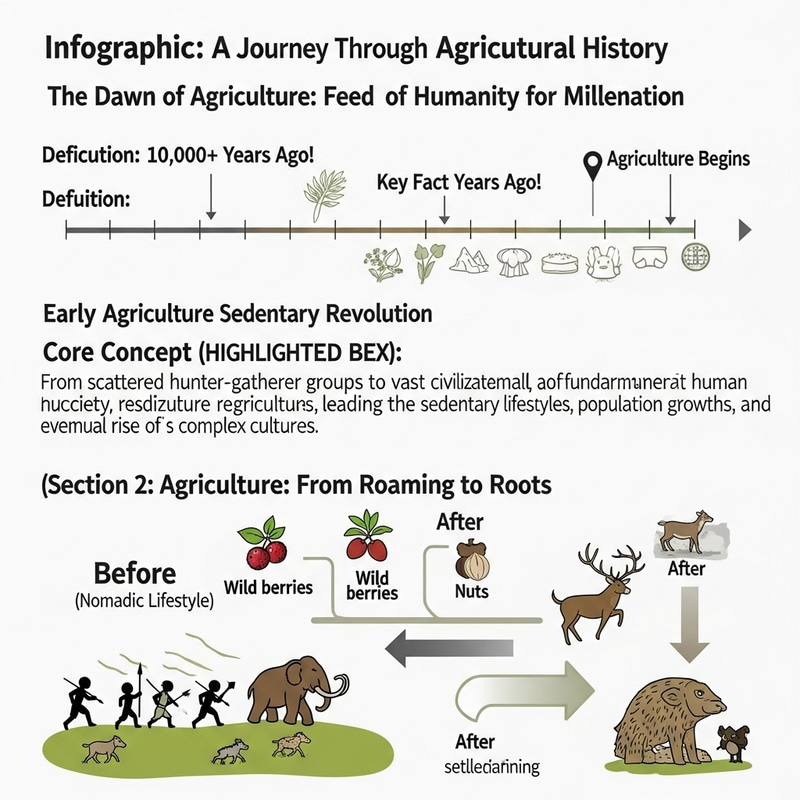 History of Agriculture Infographic: Over 10,000 Years of Cultivation History of Agriculture Infographic: Over 10,000 Years of Cultivation