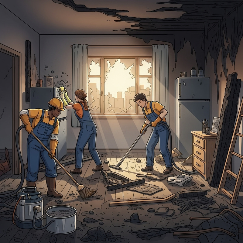 Fire Damage Cleanup & Restoration for Your Apartment Space