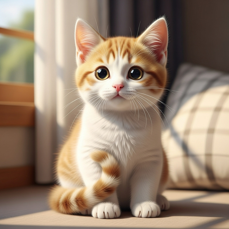 Irresistibly Cute Cat with Sparkling Eyes | Fluffy Feline Irresistibly Cute Cat with Sparkling Eyes | Fluffy Feline