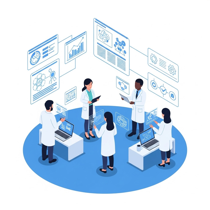 Diverse Researchers Collaborate on Health, tech & Ecology Solutions Diverse Researchers Collaborate on Health, tech & Ecology Solutions