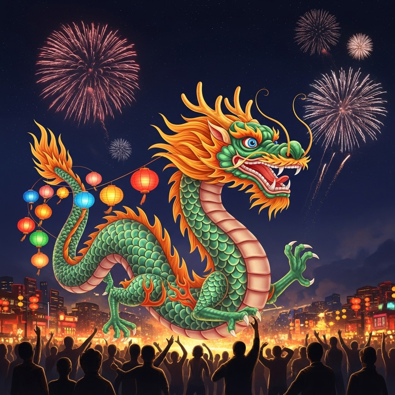 New Year Dragon: Celebrating With Fireworks & Folklore New Year Dragon: Celebrating With Fireworks & Folklore