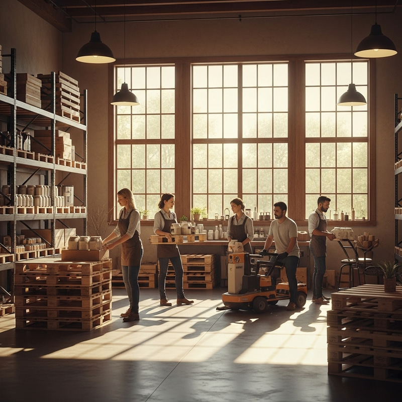 Efficient Logistics, Farmhouse Chic Warehouse Design