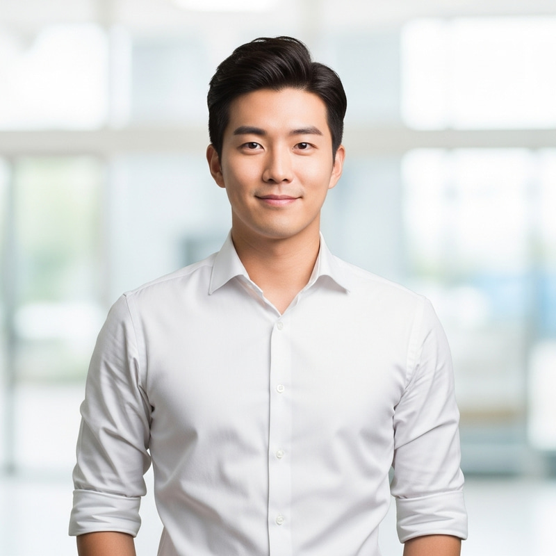 Handsome Korean Guy in White Shirt | Trendy Fashion Look