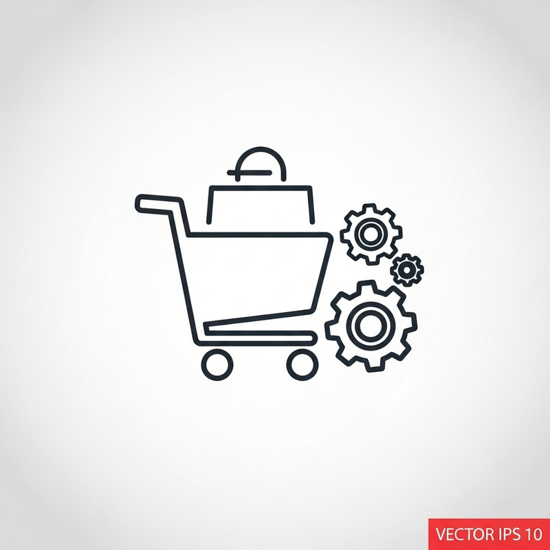 Simple Merchandising System Icon - Effective Retail Symbol Simple Merchandising System Icon - Effective Retail Symbol