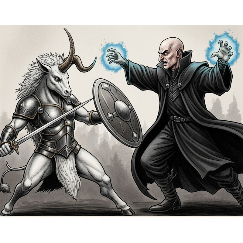 Unicorn Defeats Voldemort in Epic Fantasy Showdown Unicorn Defeats Voldemort in Epic Fantasy Showdown