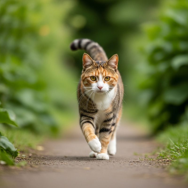Cat Walking - Captivating Feline Movement